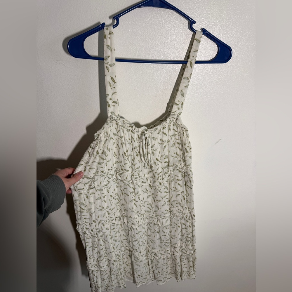 Forever 21 Dress with Green Leaf Print